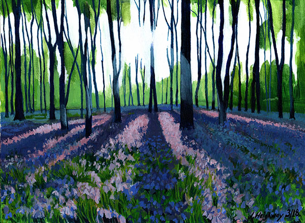 BlueBell Woods painting artwork