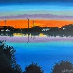 Sunrise at Lake Kawana landscape